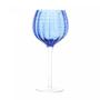 Imagem de Kit 4 Taças para Vinho de Vidro Orquídea Azul 450ml Wolff