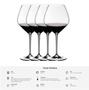 Imagem de Kit 4 Taças Riedel Extreme Pinot Noir Vinho Cristal Copo Top