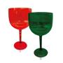 Imagem de Kit 4 Taças Verde E Vermelho Translúcido Acrílico Ps