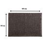 Imagem de Kit 4 Tapetes de Banheiro Antiderrapante Bolinha Microfibra Macio Marrom 40x60cm