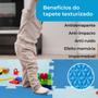Imagem de Kit 4 Tatame Infantil Grosso EVA Menino Azul Grande 50x50 Tapete Educativo Bebe Emborrachado Antiderrapante
