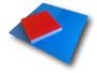 Imagem de Kit 4 Tatames Tapetes EVA 2cm Dupla Face Azul e Vermelho Bicolor