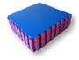 Imagem de Kit 4 Tatames Tapetes EVA 2cm Dupla Face Azul e Vermelho Bicolor