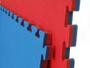 Imagem de Kit 4 Tatames Tapetes EVA Dupla Face Azul e Vermelho 50x50x3cm