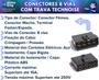 Imagem de Kit 4 Terminal Conector 8 Vias Trava Macho Fêmea Technoise