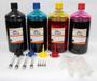 Imagem de Kit 4 Tinta Para Brother DCP-J105 J100 MFC-J200 LC509 LC505 de 1 Litro Platinum