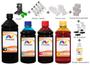 Imagem de Kit 4 Tinta Para HP 1311 56 e 57 1 Litro Black e 500ml Color Linha Platinum