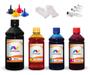 Imagem de Kit 4 Tinta Para HP 4615 670xl 500ml Black e 250ml Color Linha Platinum