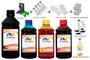 Imagem de Kit 4 Tinta Para HP 9650 56 e 57 500ml Black e 250ml Color Linha Platinum