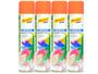 Imagem de Kit 4 Tinta Spray Laranja Luminoso Mundial Prime 400ml - Uso Geral