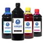 Imagem de Kit 4 Tintas Bulk Ink L3118 Black 1 Litro Coloridas 500ml Valejet