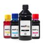 Imagem de Kit 4 Tintas G3100 Black 500ml Coloridas 100ml Maxx Ink
