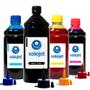 Imagem de Kit 4 Tintas para Cartucho Brother DCP-200 CMYK 500ml Corante  - Valejet