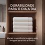 Imagem de Kit 4 Toalhas De Banho Gigante Gramatura 500 Felpudo Atacado Eleganz Hotel Branca