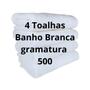 Kit 4 Toalhas De Banho Gigante Gramatura 500 Felpudo Atacado Eleganz Hotel Branca - Sarah Enxovais Imagem de Kit 4 Toalhas De Banho Gigante Gramatura 500 Felpudo Atacado Eleganz Hotel Branca
