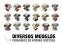 Imagem de Kit 4 Toalhas de mesa 6 lugares Tecido Linhão Retangular 2,20 m x 1,45m (4 Estampas sortidas)