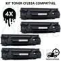 Imagem de Kit 4 Toner CF283A 83A Compatível M125A M201 M225 M226 M202 M127FN M127FW