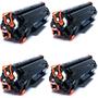 Imagem de Kit 4 Toner Compatível Ce285a cb435a cb436a P1102w M1132 M1212