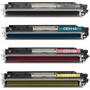 Imagem de Kit 4 Toner Compatível Tankfull Para HP 126A CE310A CE311 CE312 CE313 CMYK - Compatível para HP CP1025 M175 CP1025NW M17