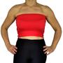 Imagem de Kit 4 Tops Femininos Faixa sem alça Elástico Barra Cores Sortidas Viscolycra Pp ao Plus Size