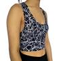 Imagem de Kit 4 Tops Femininos Regata Justos Barra Estampas Sortidas Suplex PP ao Plus Size