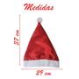 Imagem de Kit 4 Touca Natalina Gorro Noel Vermelho Branco 37 cm