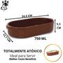 Imagem de Kit 4 Travessa Retangular Para Servir Porções E Lasanha 750ml com Alça