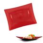 Imagem de Kit 4 Travessas Prato Oval 25 Cm + 4 Pratos Retangular 22cm em Melamina para Sushi  Fuxing 