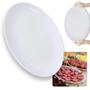 Imagem de Kit 4 Travessas Prato Oval Duas de 60 Cm + Duas de 33 Cm Rasas para Buffet Restaurante Melamina  Bestfer 