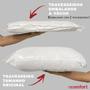 Imagem de kit 4 Travesseiro Sonhe Bem Antialérgico Siliconado Branco