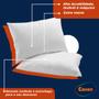 Imagem de Kit 4 Travesseiros Percal 200 Fios Fibra Siliconada Casen Pillow