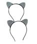 Imagem de Kit 4 un Arco Tiara Infantil Gatinha com Orelhinhas 11cm