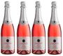 Imagem de Kit 4 Un Espumante Amitié Moscatel Rose 750 ml