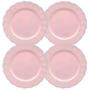 Imagem de Kit 4 Un Sousplat Redondo Rosa Polipropileno 33Cm Rafimex