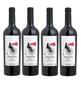 Imagem de Kit 4 Un Vinho Fausto de Pizzato Merlot 750 ml