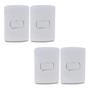 Imagem de Kit 4 Unidades MG B3 Conj 1 Int Simples 4x2 10A 250V Branco