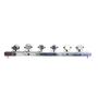 Imagem de Kit 4 varas tx led dmx 1,20m montada - branca quente volt - polida