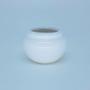 Imagem de Kit 4 Vasinhos Cerâmico Esmaltado para Suculentas Plantas Artificiais Mini Vaso Cachepot Branco