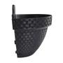 Imagem de Kit 4 Vaso Parede Meia Lua Rattan Preto Jardinagem 3 Litros