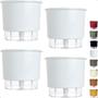 Imagem de Kit 4 Vaso Raiz Auto Irrigável 16x14cm N3 Autoirrigável Médio Plantas Flores Temperos Horta