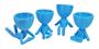Imagem de Kit 4 Vasos Decor BOB  Robert Plant Para Suculentas  e Cactos Azul 13 cm