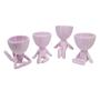 Imagem de Kit 4 vasos Decor BOB  Robert Plant Para Suculentas  e Cactos Lavanda