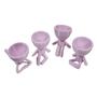 Imagem de Kit 4 vasos Decor BOB  Robert Plant Para Suculentas  e Cactos Lavanda