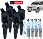 Imagem de Kit 4 Velas + 4 Bobinas Originais Focus Ecosport 2.0 16v Duratec GAS/FLEX