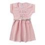 Imagem de Kit 4 Vestido Infantil Bebês Meninas Com Cinto Estampados 