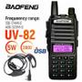 Kit 4 Walkie Talkie Baofeng Uv82 De Longo Alcance Uhf Vhf Com Fone Bandas De Freqüência Uhf Vhf Cor Preto - Radio Comunicação Baofeng Uv82 Imagem de Kit 4 Walkie Talkie Baofeng Uv82 De Longo Alcance Uhf Vhf Com Fone Bandas De Freqüência Uhf Vhf Cor Preto