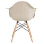 Imagem de KIT - 4 x cadeiras Charles Eames Eiffel DAW com braços - Base de madeira clara -