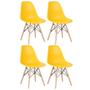 Imagem de KIT - 4 x cadeiras Charles Eames Eiffel DSW - Base de madeira clara