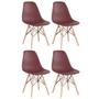 Imagem de KIT - 4 x cadeiras Charles Eames Eiffel DSW - Base de madeira clara