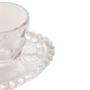 Imagem de Kit 4 Xícaras De Café 85Ml Com Pires Coração Pearl - Wolff